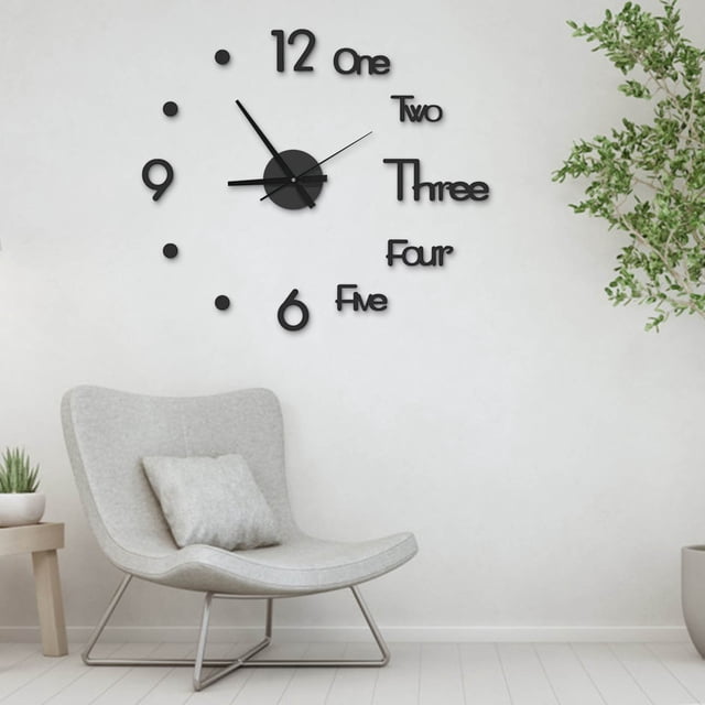Sentmoon Large Wall Clock Watch DIY Sticker Wall Clocks Pared Home Decoration Special Living Room Home Decoration Office Shop Art Decor Wal-mart Deals