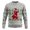 00-Grey1231, variant on XIAOCHA Men's Crew Neck Sweatshirt Funny Santa Graphic Print Holiday Winter Pullover Top, Grey, Sizes L