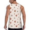 thumbnail image 3 of Xecao Cute Squirrel Men's Tank Top Workout Quick Dry Sleeveless Gym Jogging Muscle Shirts Summer Swim Beach Tops, 3 of 9