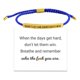 thumbnail image 1 of CAIROYAR WSRRDRECVHi Don't Let The Hard Days Win Pulsera para mujer, pulsera ajustable con cuerda trenzada grabada, pulsera de tubo motivacional, pulseras inspiradoras, regalos de joyería para mujeres, 1 of 7