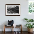 thumbnail image 3 of Art.com Close In View Dark Shadowed Hills In Fgnd Mts In Bkgd Long's Peak Rocky Mt NP Colorado 1933-1942 Art Print by Ansel Adams, Brown Frame Wall Art, 40" x 32", 3 of 5