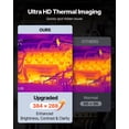 thumbnail image 2 of VEVOR Caméra Thermique, Résolution Infrarouge 384 x 288 pixels, Imageur Thermique Portable avec Vision 5 Mpx, Fréquence de Rafraîchissement 30 Hz, Écran Tactile 8,9 cm, -20 °C à 460 °C, Transfert WiFi, 2 of 9