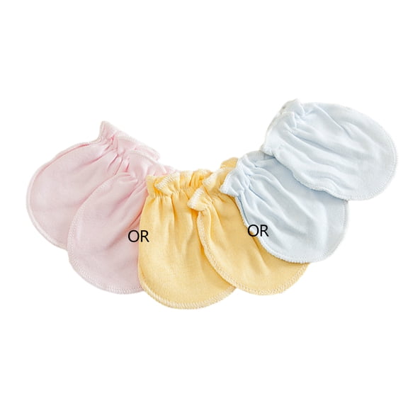 RYUJNDK 3 Pairs Baby Newborn Baby Gloves Scratch Mittens Unisex Toddler Slip Ankle Mittens