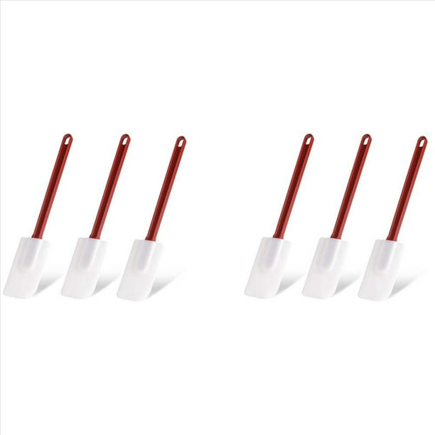 6X EspáTula de Silicona,EspáTula Comercial,EspáTula de Silicona Resistente Al , Apta para Lavavajillas, para Mezclar, FreíR