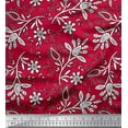 thumbnail image 1 of Soimoi Cotton Poplin Fabric Leaves & Floral Block Print Fabric by The Yard 56 Inch Wide, 1 of 3