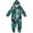 Teal and Black Squares, variant on Soft Big Kids Onesie Pajamas Cozy Loose-Fit Jumpsuits for kids with Pockets for Christmas Lounge & Play Teal and Black Squares