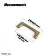 thumbnail image 5 of Goo-Ki Champagne Bronze Cabinet Pulls with 3''(76mm) Hole Centers, Modern Style Zinc Alloy Cabinet Handles for Dresser,Wardrobe,Cupboard- 6 Pack, 5 of 7