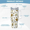 thumbnail image 5 of Picia Honey Pattern 40oz Ice Bully Insulated Tumbler with Handle, Double-Wall Stainless Steel Cup, Leak-Proof Lid and Straw, 5 of 8