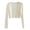Beige, variant on Swimsuit Coverup for Women Lightweight Silk Long Sleeve Open Front Cropped Cardigans Beach Cover Up