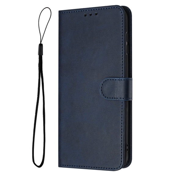 For iPhone 16e Wallet Case with Card Holder/Slot,PU Leather Folio Flip Shell [Kickstand][Magnetic Closure][Wrist Strap] Shockproof Anti-Scratch Cover Fit iPhone 16e,6 Color