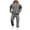 Gray, variant on Zimjoy Mens Sweatsuit Workout Mens Track Suits 2 Piece Set Casual Winter Hoodie and Cargo Sweatpants Set Fleece Sportswear Tracksuits with Pockets, Beige L