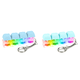 thumbnail image 1 of Teclado Fidget Llavero 4 Teclas Descompresión Con LED (Lago) Azul, 1 of 9