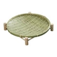 thumbnail image 1 of Cesta tejida de bambú apilable para aperitivos de frutas y cocina. 30cm, 1 of 9