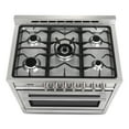 thumbnail image 3 of Cosmo 36 in. Stellar Collection 4.4 cu. ft. Dual Fuel Range, 5 Burners, Convection Oven, Textured Grip Handle, Stainless Steel, 3 of 12