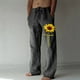 thumbnail image 1 of Pantalones largos casuales de pierna ancha para hombre, pantalones casuales estampados con cordones, pantalones de pierna ancha, pantalones deportivos, pantalones largos, pantalones para hombre, 1 of 5