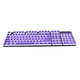 thumbnail image 1 of Juego de pudín, juego de teclas PBT de doble color de 104 teclas para teclado mecánico (solo, Púrpura B, 1 of 7
