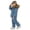 .Blue, variant on Agkizg Kids Girls Clothing Set Snowsuit 2 Piece Waterproof Ski Jacket Bib Pants Winter Outdoor Set