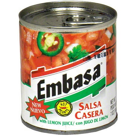 Embasa Hot Salsa Casera, 7 oz (Pack of 12)