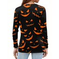 thumbnail image 4 of MVRLSH Womens Tops Blouse Casual Multi Style Graphic Printed Long Short Sleeve V Neck Daily Wear Loose Fit Blouses Black - XXL, 4 of 5