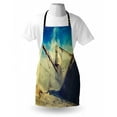 thumbnail image 3 of Industrial Apron Rock Stone Crushing Machine Open Pit Mining Quarry Sand Dust Photo, Unisex Kitchen Bib Apron with Adjustable Neck for Cooking Baking Gardening, Blue Pale Yellow Black, by Ambesonne, 3 of 3