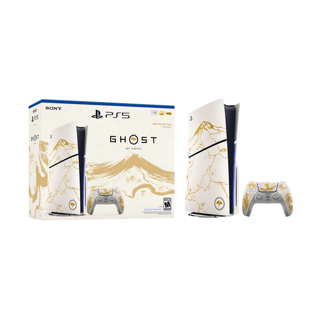 PlayStation 5 Console - Ensemble en Édition Limitée Ghost of Yotei Gold