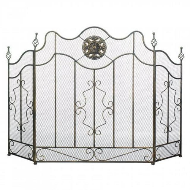 Accent Plus 10019007 Écran de Cheminée Victorien, Noir