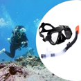 thumbnail image 3 of de Snorkel de Buceo de Buceo Conjuntos de Engranajes de Snorkel Seco Negro shamjiam Equipo de snorkel seco, 3 of 9