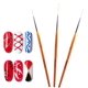 thumbnail image 2 of 3 Pièces Pinceaux En Détail À Ongles, Pinceau Liner Nail Art Ongles Professionnel, Pinceaux Fins Pour Peinture Acrylique De Precision, Dessin Brosse Pinceau Peinture Stylo Nail Dotting Tool, 2 of 8