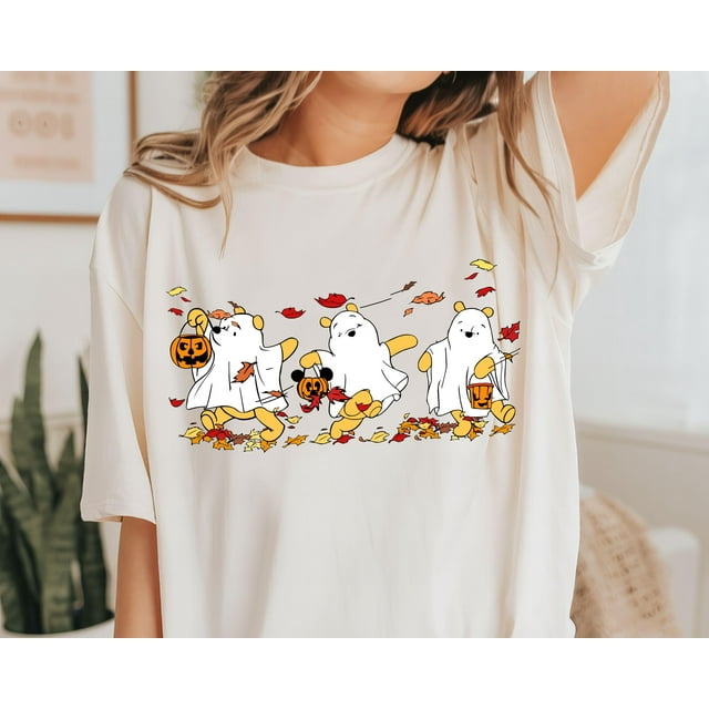 Chemise Rétro Pooh Ghost Halloween, Chemise Winnie L\'ourson Halloween, Chemise Saison Effrayant, Po - comme sur L'Image - L