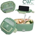 thumbnail image 5 of COOK WITH COLOR Portable Food Warmer Electric Lunch Box, 1.5L Capacity, Green, 5 of 7