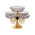 thumbnail image 1 of Guardoinrt 360° Rotating Glass Platter Suitable For All Occasions And Easy To Clean Plates black Flower, 1 of 6