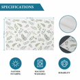 thumbnail image 6 of Green Leaves Summer Placemats Set of 4, Pastoral Plants Herbs Rustic Placemats for Dining Table, Place Mats for Kitchen Tabletop, Waterproof Wipeable Dining Table Mats Set, 6 of 9