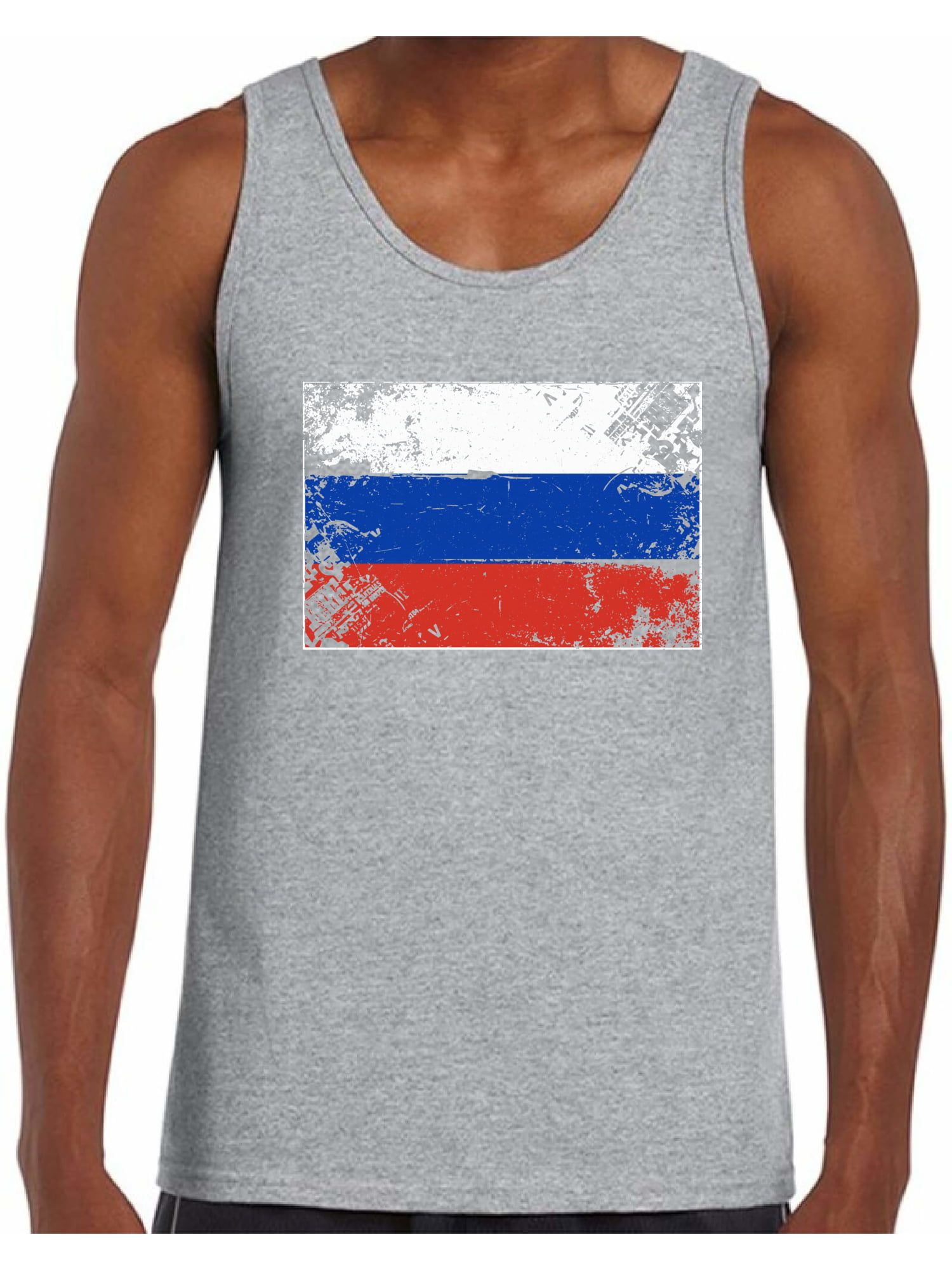 Awkward Styles - Awkward Styles Russia Flag Tank Top for Men Russian ...