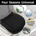 thumbnail image 5 of Unique Bargains Car Bottom Seat Pad Cover Black Faux Leather Rhombus Semi-enclosed Stereo Universal for Car SUV Truck 1 Pc, 5 of 7