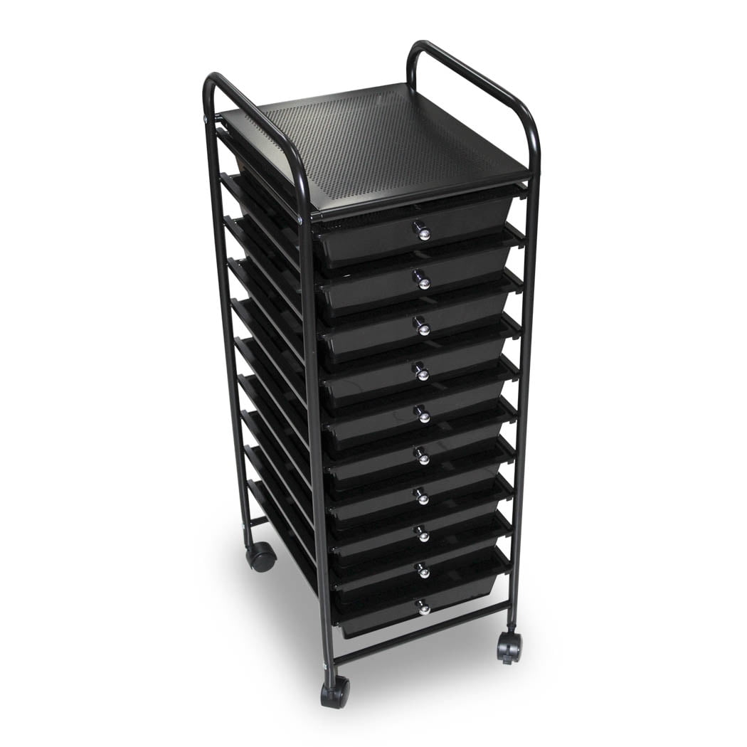 Carrito Organizador Barberia Hogar Idea Nuova NEGRO 10 CAJONES Walmart en linea