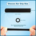 thumbnail image 3 of Artrylin 2-Pair Anti-Slip Elastic Comfort Eyeglasses Temple Tips Sleeve, - Anti-Slip Glasses Arm Covers for Round/Square Frames, Soft Ear Hook Sleeves Prevent Slipping (Black, Fits Most Glasses), 3 of 6