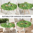 thumbnail image 7 of All-Season Boho Floral Tablecloth 44 Inch Round, Elastic for Outdoor Use, Durable Fabric, 7 of 7