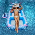 thumbnail image 4 of Inflatable Swimming Pool Pineapple Floating Row Air Cushion Bed Summer Water Floating Hammock Air Mattress Water Sports Toys, 4 of 7