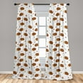 thumbnail image 5 of Ambesonne Hedgehog Curtains, Playful Forest Animals, Pair of 28"x84", Multicolor, 5 of 5
