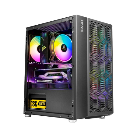 KLY Ninja - Gaming Desktop PC, AMD Ryzen 3 4100 (Zen 2) Quad-Core 3.8 GHz, GTX 1650 4GB GDDR6, 16GB RAM DDR4 2999, 500 GB SSD, RGB, Windows 11 Home