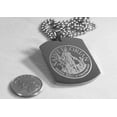 thumbnail image 4 of SAINT FLORIAN IMAGE FIREMAN SOLID STAINLESS STEEL ENGRAVE NAME DOG TAG NECKLACE, 4 of 4