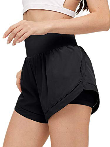 LASLULU Womens Quick-Dry Athletic Shorts Casual Lounge Shorts 5 Workout Shorts Running Yoga Shorts with Pockets