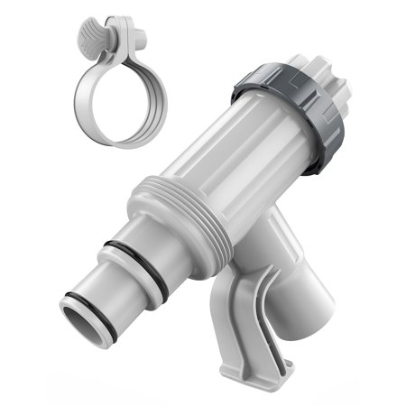 SUMMERBUDDY Pool Hose Adapter for Above Ground Swimming Pool  Pool Replacement Parts with Plunger Valve and Pool Pipe Holder Compatible withStock Tank Pool