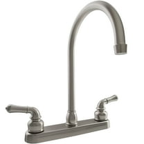 Dura Faucet J-Spout RV Kitchen Faucet - Brushed Satin Nickel