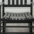 thumbnail image 6 of Wooden Porch Rocking Chairs Outside Outdoor Rockers for Adults Furniture for Living Room Patio Lounge Garden Indoor Black, 6 of 7