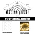 thumbnail image 5 of Stuffed Animal Hammock with LED Light, Toy Hammock for Stuffed Animals Storage for Kids Room Decor, Stuffed Animal Hammock Corner, 5 of 8