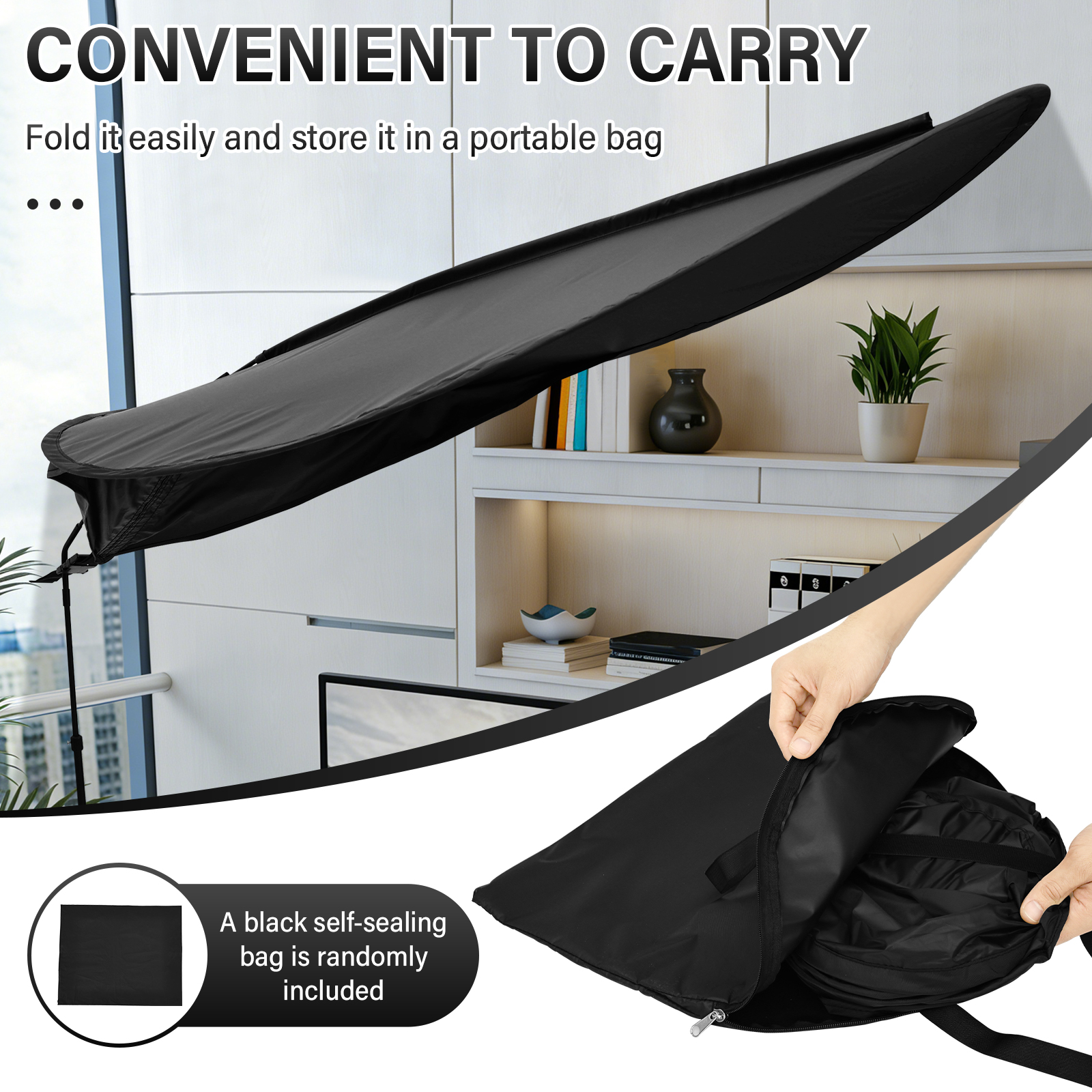 Austok Adjustable Cubicle Shade and Desk Canopy Essential Cubicle Light Blocker for Partitions to Block Overhead Light and Glare