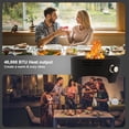 thumbnail image 3 of 15'' Propane Tabletop Gas Fire pit, Smokeless Gas Firepit, 40000 BTU Round fire Pit for Patio Backyard Camping, 3 of 7