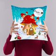 thumbnail image 2 of Renueva Tu Salón Esta Navidad: Preciosa Funda De Cojín Con Estampado De Lino ¡Ideal Para Renovar Tu Dormitorio Con Un Toque Festivo!, 2 of 2