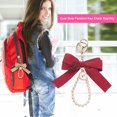 thumbnail image 3 of Qarigey LLavero nuevo gran Bowknot perla Metal llaves anillo accesorio colgante elegante sólido encontrar ganchos colgantes para almacenamiento Viajes, Equipaje y Accesorios Varios Tipo-03 Qarigey AP018166-03, 3 of 6
